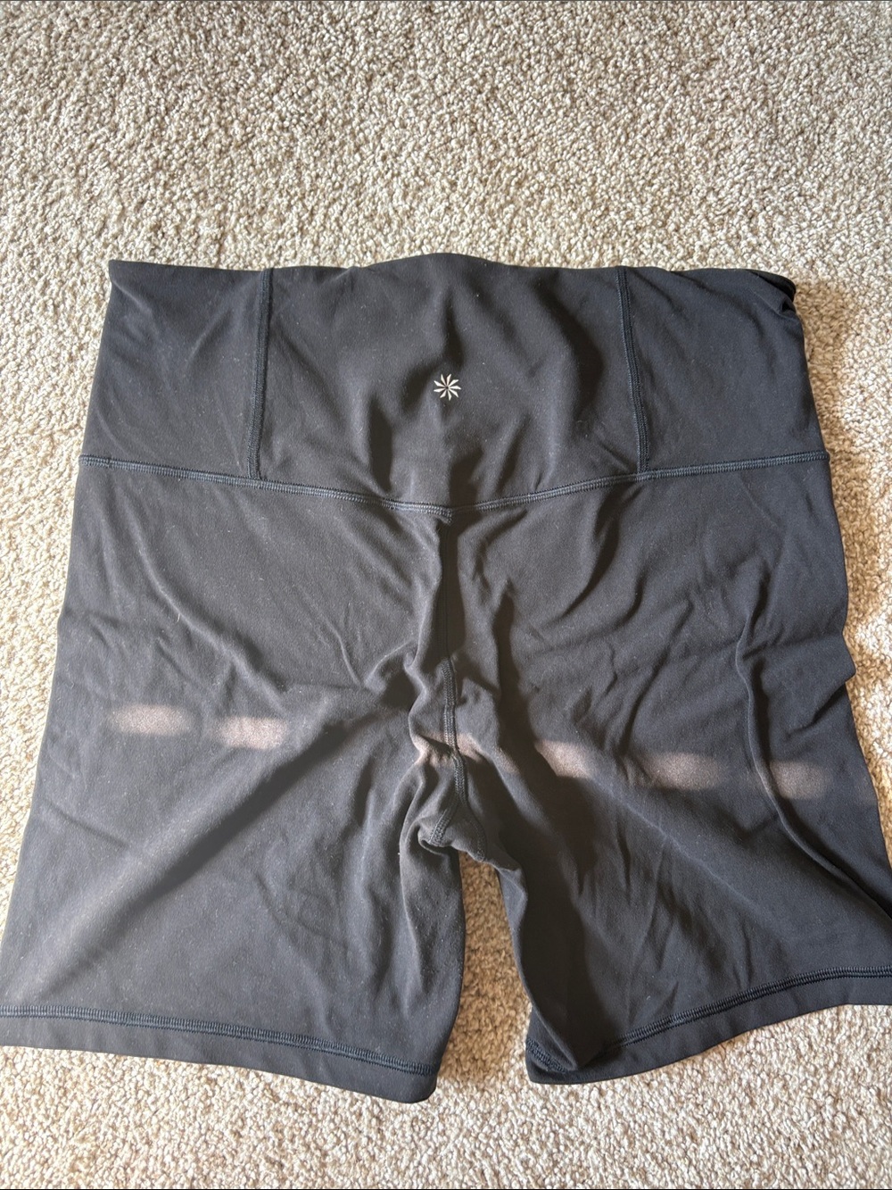 Athleta Black High-Rise Bike Shorts